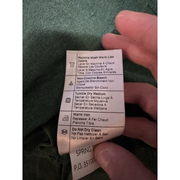 Carhartt Men's Loose Fit Size Small Crewneck Short Sleeve Green Outdoor Hiking - Picture 8 of 10